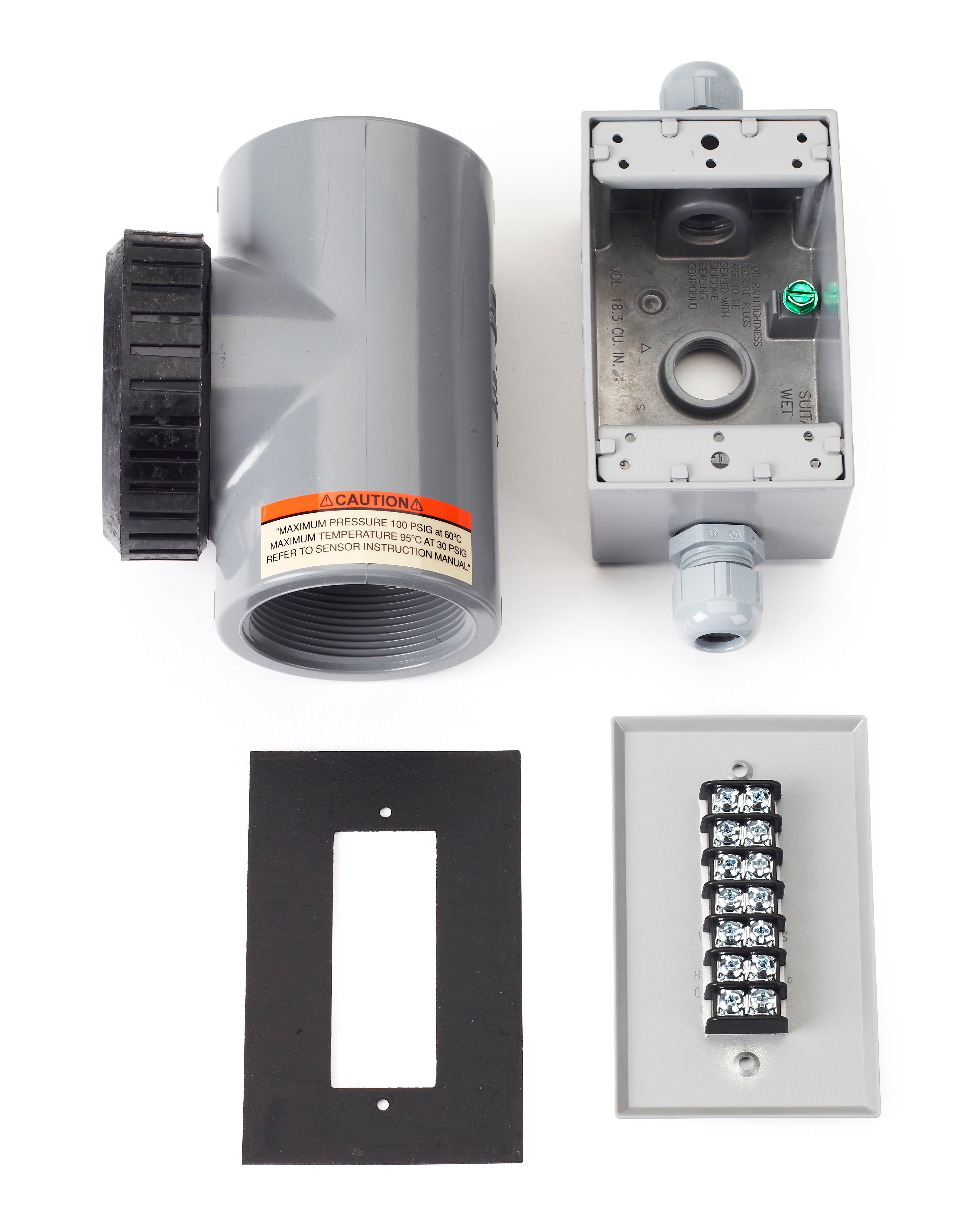 2" CPVC Union Tee, for 1.5" pH/ORP Sensors