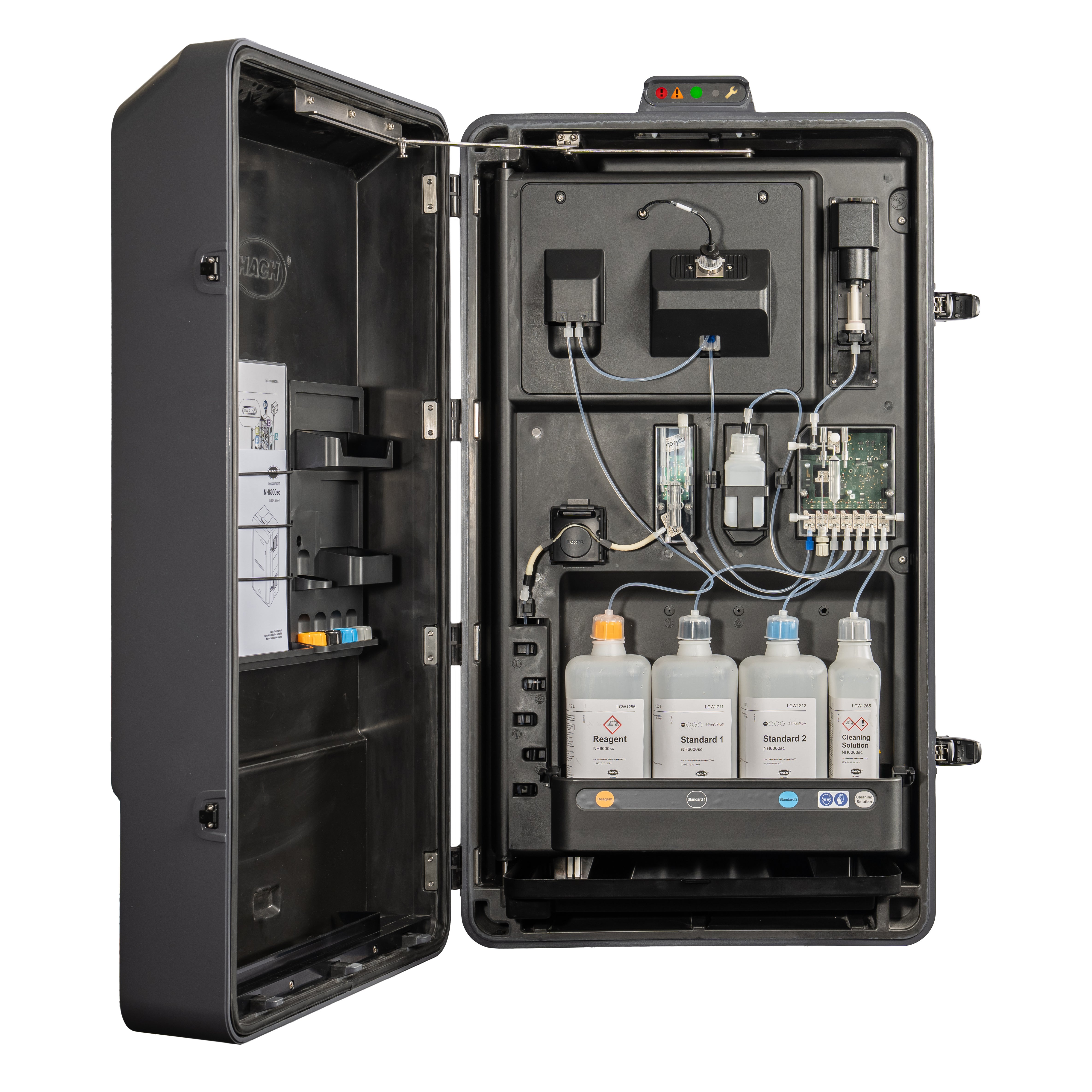 NH6000sc Ammonia Analyzer, 1 channel, for use with 1 external filtration system, flow detection, 115 VAC