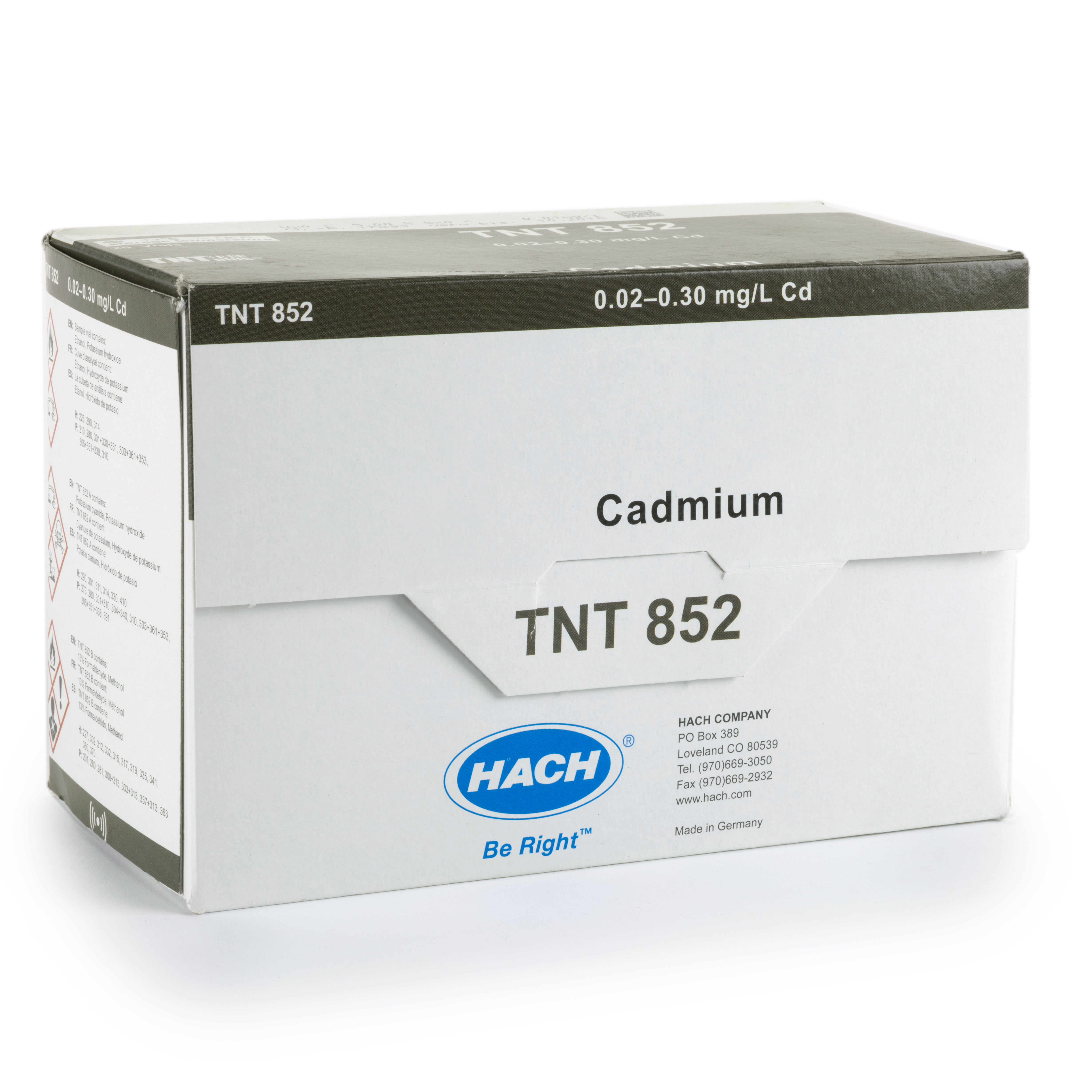 Cadmium TNTplus Vial Test (0.02-0.30 mg/L Cd), 25 Tests