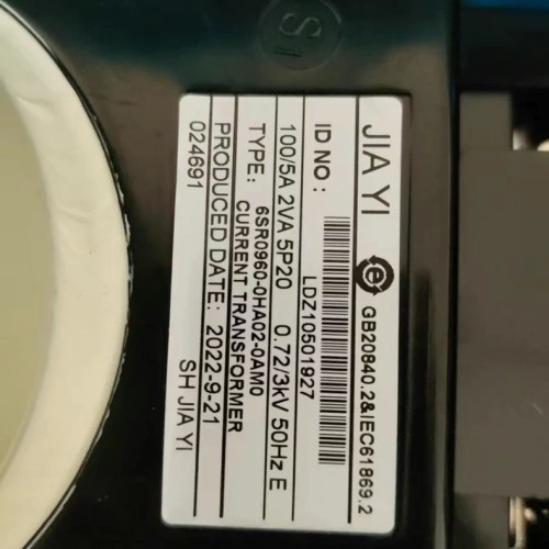 LDZ10501927 CURRENT TRANSFORMER 6SR0960-0HA02-0AM0