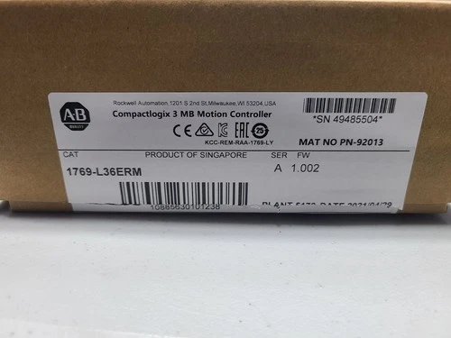 Allen-Bradley 1769-L36ERM CompactLogix 5370 Controller
