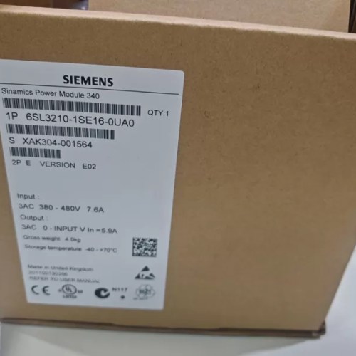 Siemens 6SL3210-1SE16-0UA0 Frequency Inverter - Variable Speed Drive