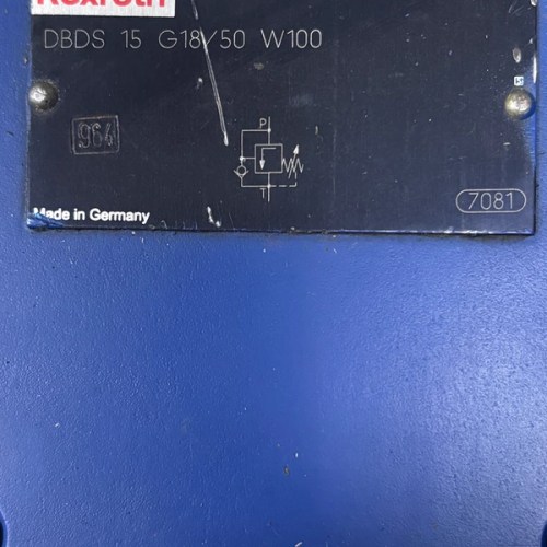 Rexroth Overflow Valve DBDS 15 G18/50 W100 - Hydraulic Control