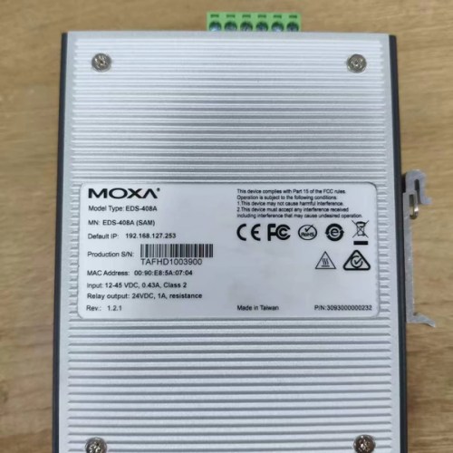 MOXA EDS-408A(SAM) Industrial Ethernet Switch - Robust Network Solution