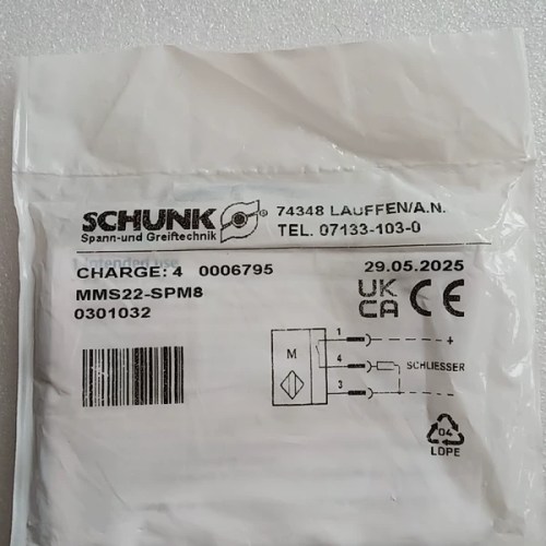 SCHUNK Pneumatic Cylinder Sensor MMS22-SPM8 for Automation