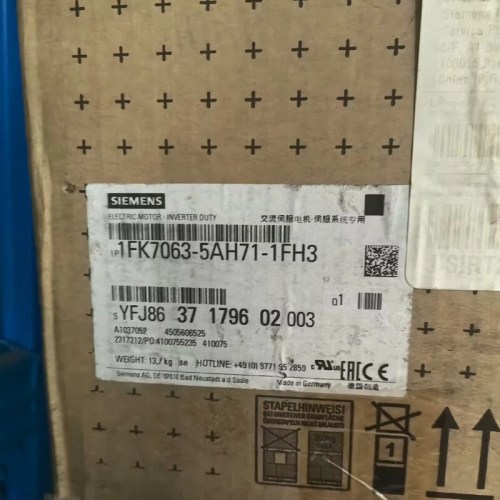 SIEMENS 1FK7063-5AH71-1FH3 Servo Motor - Industrial Automation