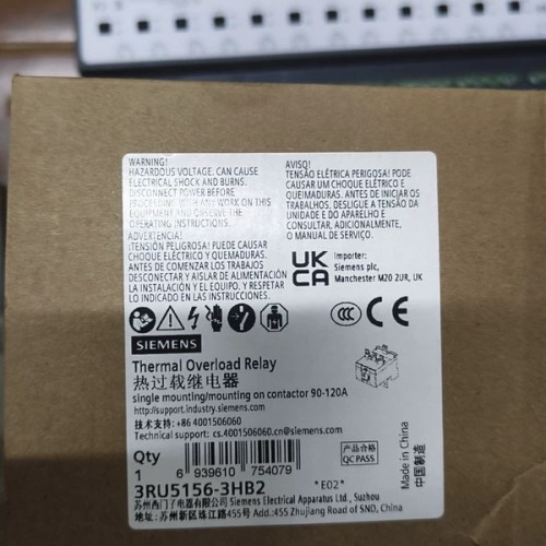 Siemens Thermal Overload Relay 3RU5156-3HB2 Reliable Protection