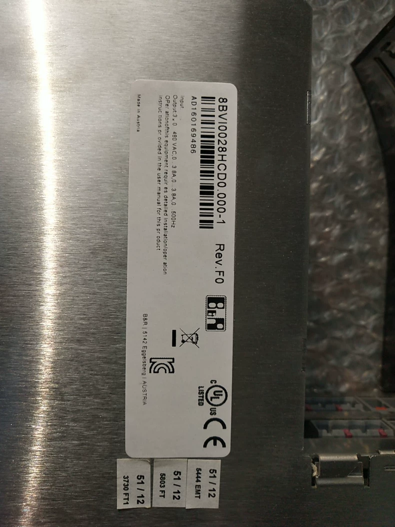 B&R Servo Driver - Model 8BVI0028HCD0.000-1