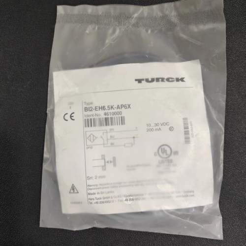 TURCK Proximity Sensor Bi2-EH6.5K-AP6X Reliable Detection