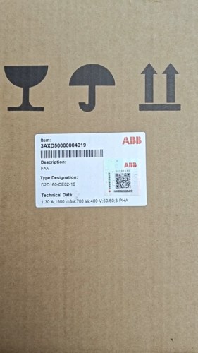 ABB Centrifugal Fan D2D160-CE02-16 3AXD50000004019 - High Performance