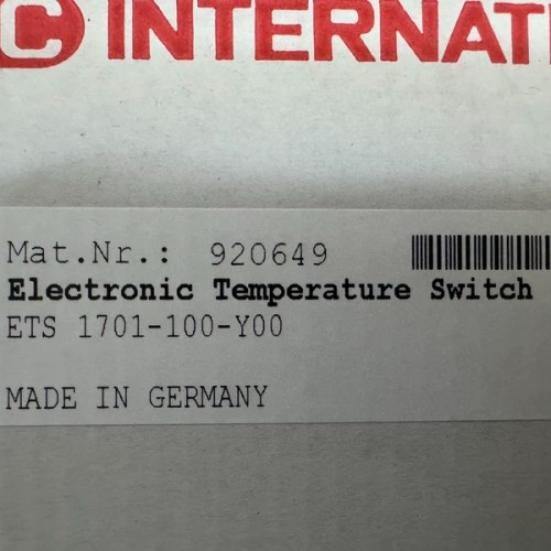 HYDAC ETS 1701-100-Y00 Electronic Temperature Switch Durable