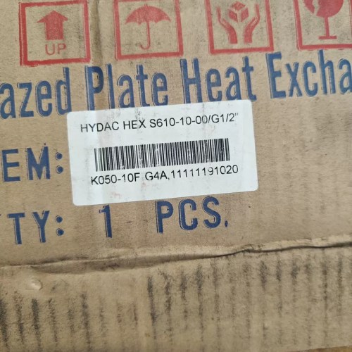 HYDAC Plate Heat Exchanger HEX S610-10-00/G1/2 Efficient Cooling