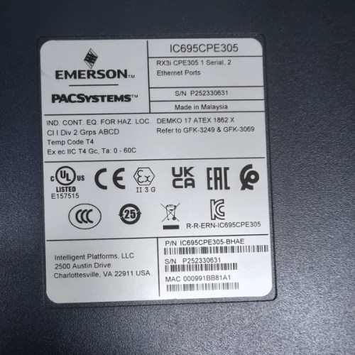 EMERSON IC695CPE305 Module for Reliable PLC Operations