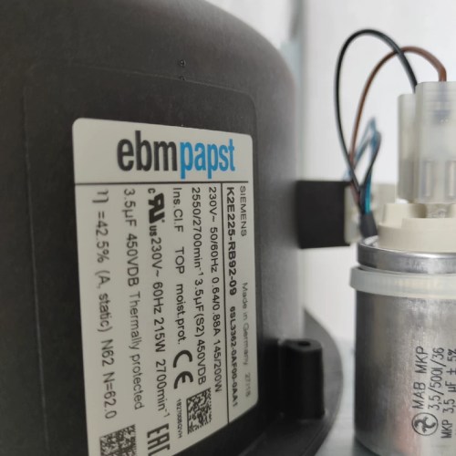 ebmpapst Centrifugal Fan K2E225-RB92-09 Durable Performance