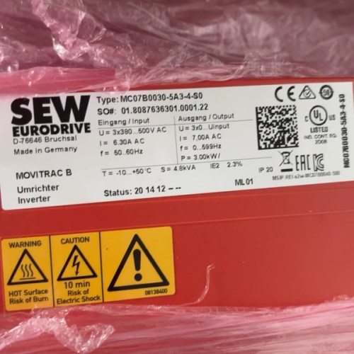 SEW EURODRIVE MC07B0030-5A3-4-S0 Frequency Converter