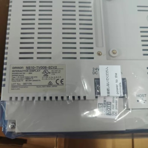 Omron NS10-TV00B-ECV2 HMI Touchscreen for Advanced Control Panels