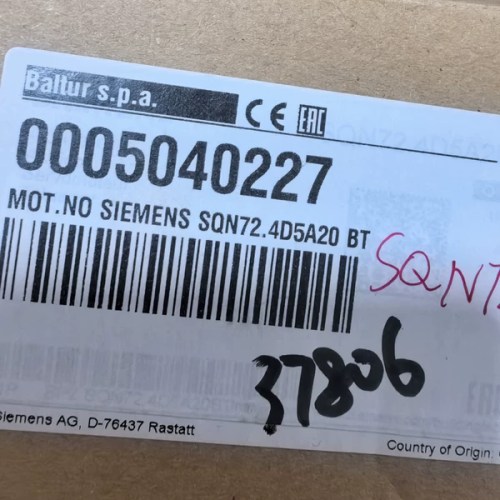 SIEMENS Damper Actuator Model SQN72.4D5A20BT HVAC Control